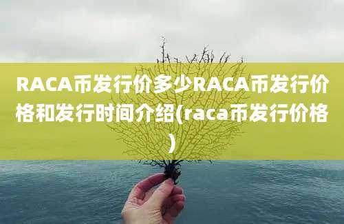 RACA币发行价多少RACA币发行价格和发行时间介绍(raca币发行价格)