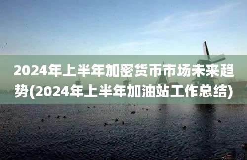 2024年上半年加密货币市场未来趋势(2024年上半年加油站工作总结)