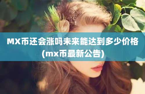 MX币还会涨吗未来能达到多少价格(mx币最新公告)