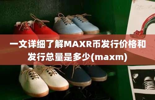 一文详细了解MAXR币发行价格和发行总量是多少(maxm)