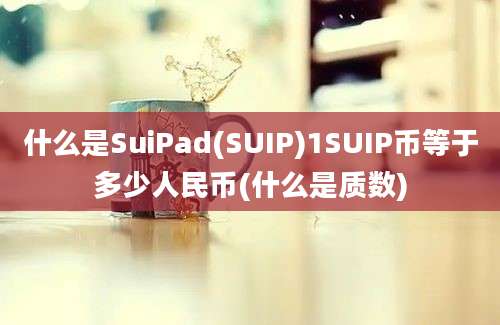 什么是SuiPad(SUIP)1SUIP币等于多少人民币(什么是质数)