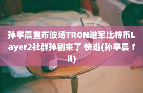 孙宇晨宣布波场TRON进军比特币Layer2社群孙割来了 快逃(孙宇晨 fil)