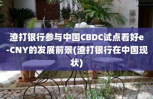 渣打银行参与中国CBDC试点看好e-CNY的发展前景(渣打银行在中国现状)