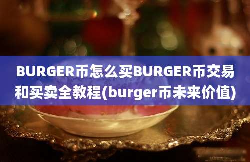 BURGER币怎么买BURGER币交易和买卖全教程(burger币未来价值)