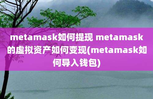 metamask如何提现 metamask的虚拟资产如何变现(metamask如何导入钱包)