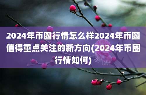 2024年币圈行情怎么样2024年币圈值得重点关注的新方向(2024年币圈行情如何)