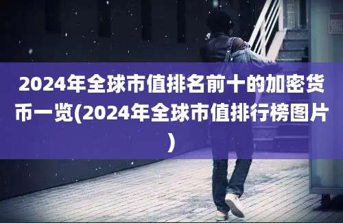 2024年全球市值排名前十的加密货币一览(2024年全球市值排行榜图片)