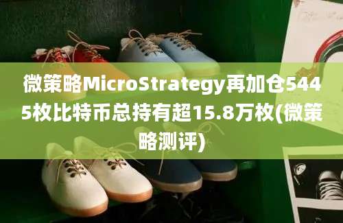 微策略MicroStrategy再加仓5445枚比特币总持有超15.8万枚(微策略测评)