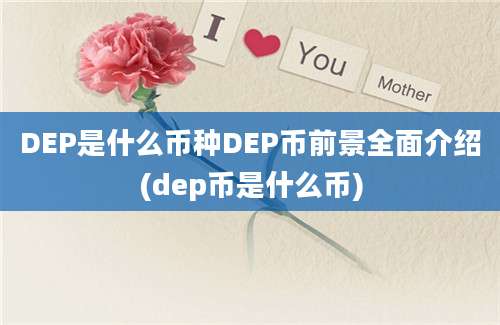 DEP是什么币种DEP币前景全面介绍(dep币是什么币)