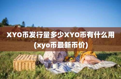 XYO币发行量多少XYO币有什么用(xyo币最新币价)