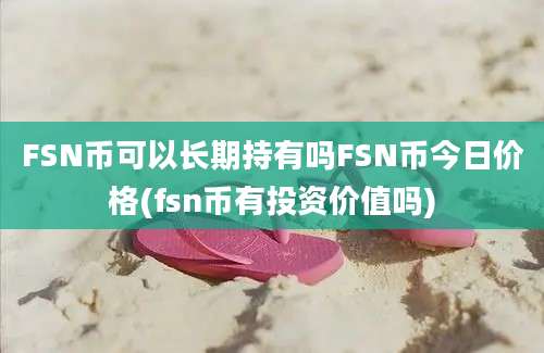 FSN币可以长期持有吗FSN币今日价格(fsn币有投资价值吗)