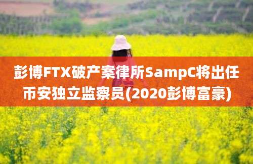 彭博FTX破产案律所SampC将出任币安独立监察员(2020彭博富豪)