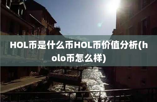 HOL币是什么币HOL币价值分析(holo币怎么样)