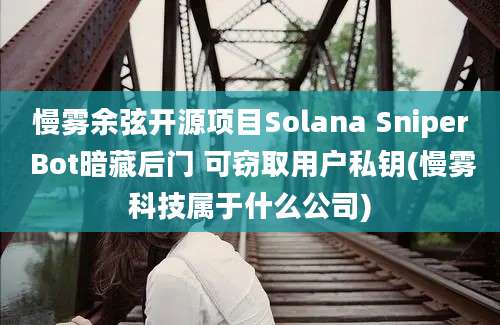 慢雾余弦开源项目Solana Sniper Bot暗藏后门 可窃取用户私钥(慢雾科技属于什么公司)