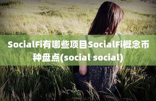 SocialFi有哪些项目SocialFi概念币种盘点(social social)