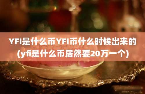 YFI是什么币YFI币什么时候出来的(yfi是什么币居然要20万一个)