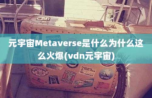 元宇宙Metaverse是什么为什么这么火爆(vdn元宇宙)