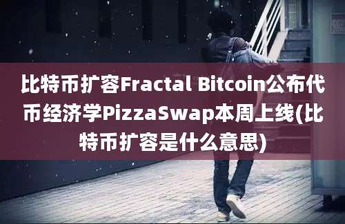 比特币扩容Fractal Bitcoin公布代币经济学PizzaSwap本周上线(比特币扩容是什么意思)