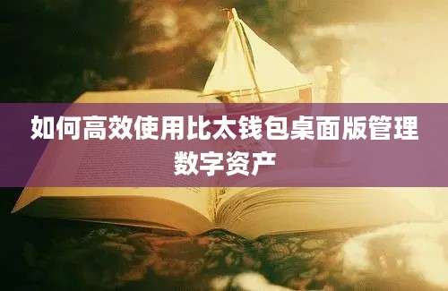 如何高效使用比太钱包桌面版管理数字资产