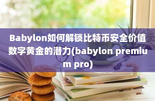 Babylon如何解锁比特币安全价值数字黄金的潜力(babylon premium pro)