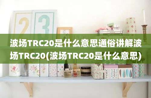 波场TRC20是什么意思通俗讲解波场TRC20(波场TRC20是什么意思)