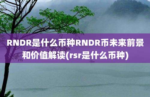 RNDR是什么币种RNDR币未来前景和价值解读(rsr是什么币种)