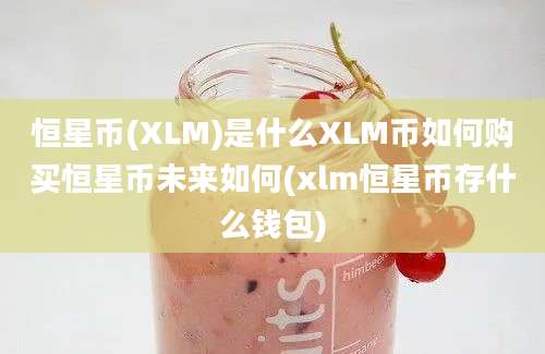 恒星币(XLM)是什么XLM币如何购买恒星币未来如何(xlm恒星币存什么钱包)