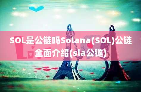 SOL是公链吗Solana(SOL)公链全面介绍(sla公链)