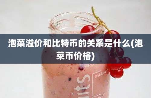 泡菜溢价和比特币的关系是什么(泡菜币价格)