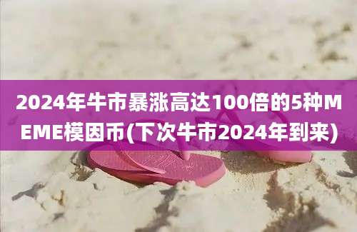 2024年牛市暴涨高达100倍的5种MEME模因币(下次牛市2024年到来)