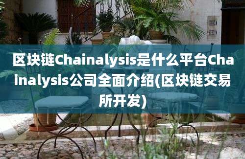 区块链Chainalysis是什么平台Chainalysis公司全面介绍(区块链交易所开发)