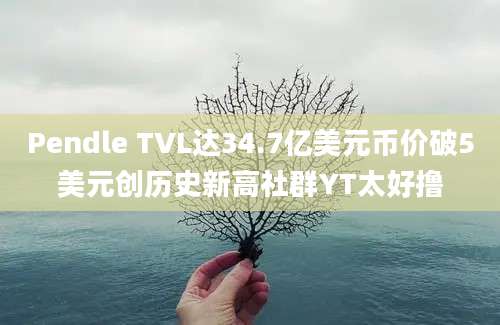 Pendle TVL达34.7亿美元币价破5美元创历史新高社群YT太好撸