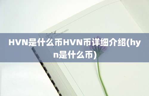 HVN是什么币HVN币详细介绍(hyn是什么币)