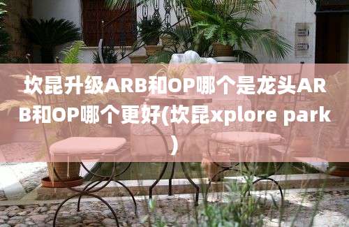 坎昆升级ARB和OP哪个是龙头ARB和OP哪个更好(坎昆xplore park)