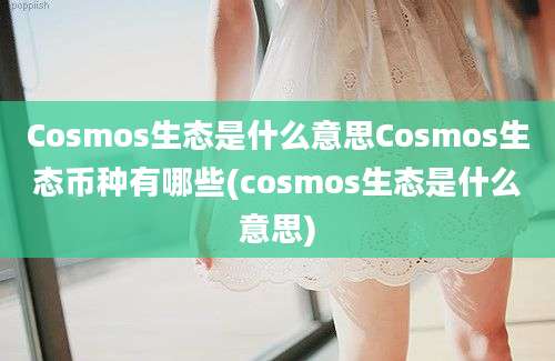 Cosmos生态是什么意思Cosmos生态币种有哪些(cosmos生态是什么意思)