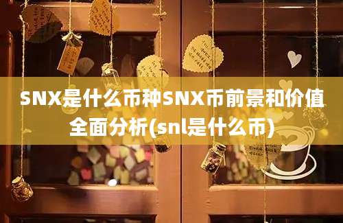 SNX是什么币种SNX币前景和价值全面分析(snl是什么币)