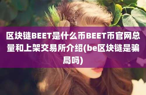 区块链BEET是什么币BEET币官网总量和上架交易所介绍(be区块链是骗局吗)