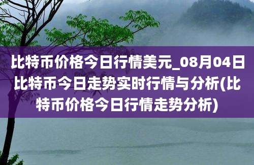 比特币价格今日行情美元_08月04日比特币今日走势实时行情与分析(比特币价格今日行情走势分析)