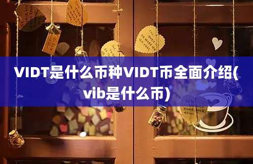 VIDT是什么币种VIDT币全面介绍(vib是什么币)