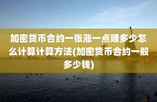 加密货币合约一张涨一点赚多少怎么计算计算方法(加密货币合约一般多少钱)