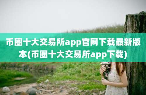 币圈十大交易所app官网下载最新版本(币圈十大交易所app下载)