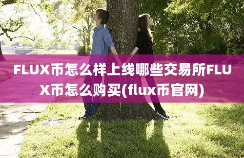 FLUX币怎么样上线哪些交易所FLUX币怎么购买(flux币官网)