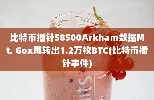 比特币插针58500Arkham数据Mt. Gox再转出1.2万枚BTC(比特币插针事件)