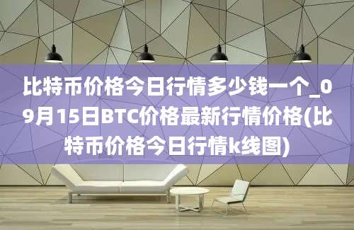 比特币价格今日行情多少钱一个_09月15日BTC价格最新行情价格(比特币价格今日行情k线图)