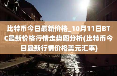 比特币今日最新价格_10月11日BTC最新价格行情走势图分析(比特币今日最新行情价格美元汇率)