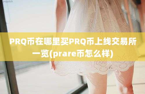 PRQ币在哪里买PRQ币上线交易所一览(prare币怎么样)