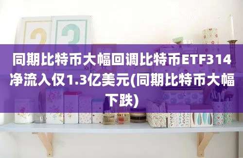 同期比特币大幅回调比特币ETF314净流入仅1.3亿美元(同期比特币大幅下跌)