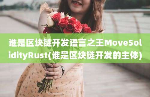 谁是区块链开发语言之王MoveSolidityRust(谁是区块链开发的主体)