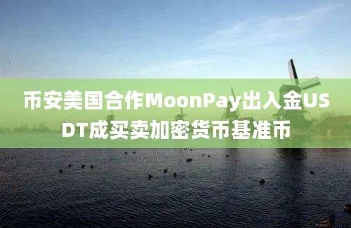 币安美国合作MoonPay出入金USDT成买卖加密货币基准币