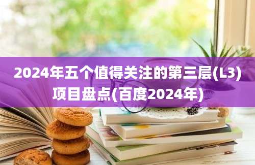 2024年五个值得关注的第三层(L3)项目盘点(百度2024年)